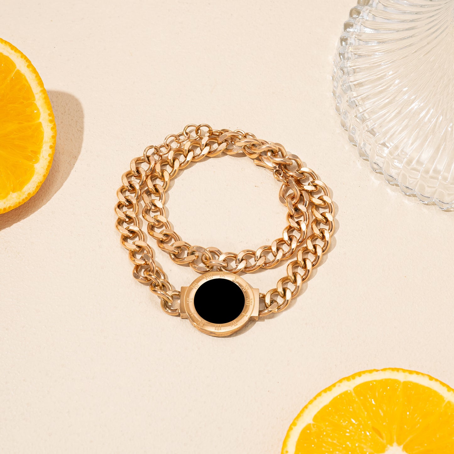 Jane Roman Reversible Link Chain Bracelet