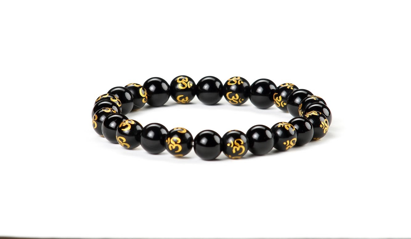 Om-Onyx Natural stone Bracelet