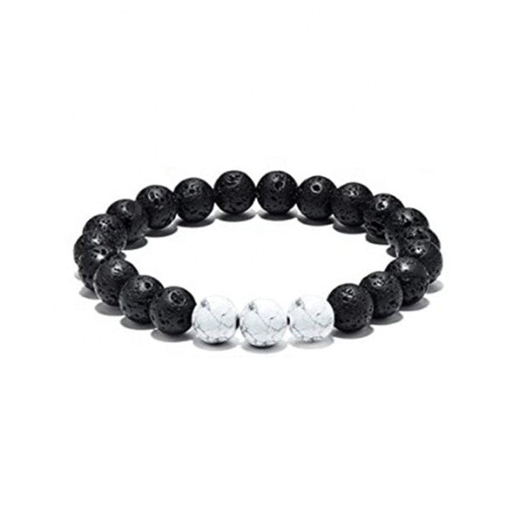 Howlite & Lava Bracelet