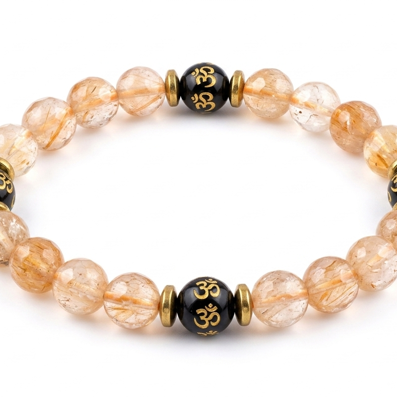 Divine Citrine Om Bracelet