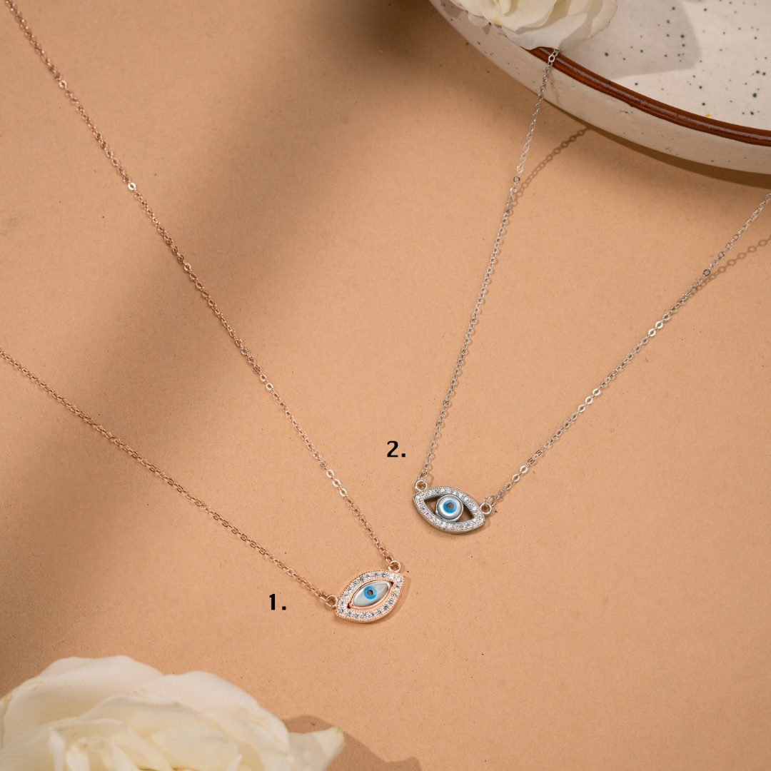 Silver Evil-Eye Necklaces