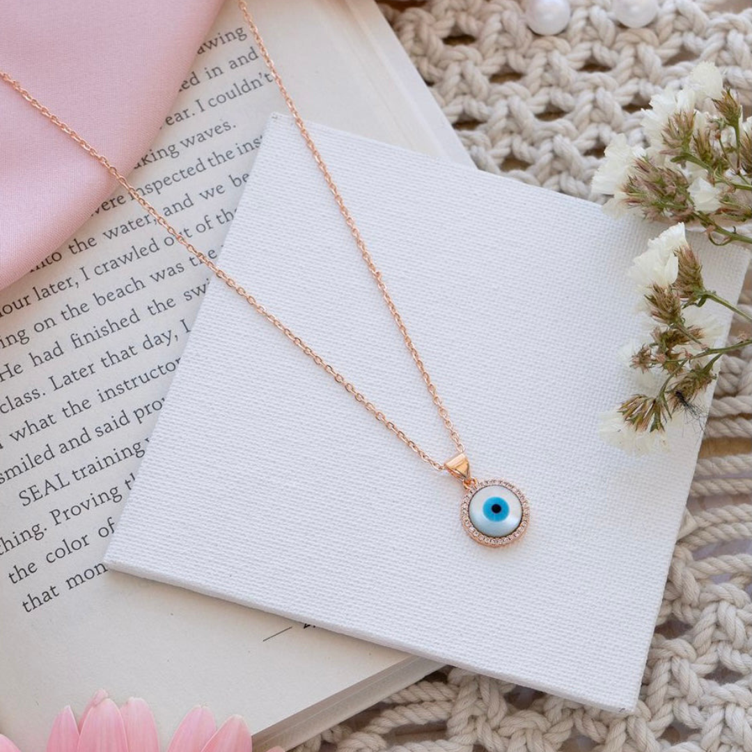 Round Evil Eye Necklace