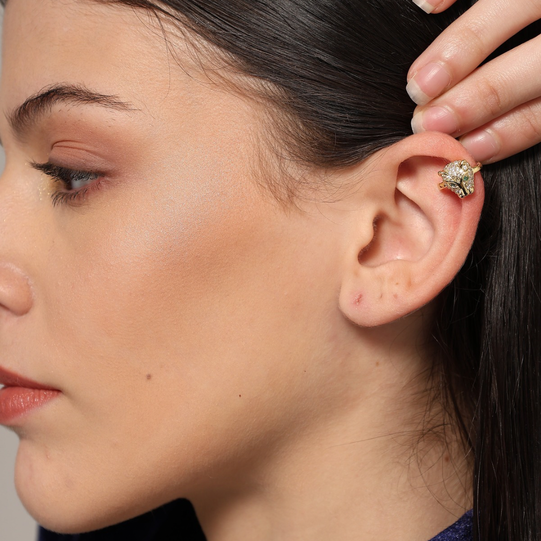 Panther Gold Ear Cuff