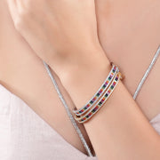 Prismatic Gold Zircon Bangle