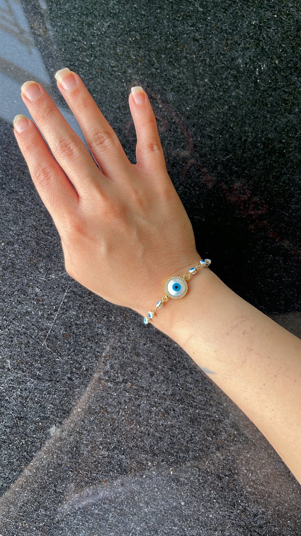 All evil eye bracelet