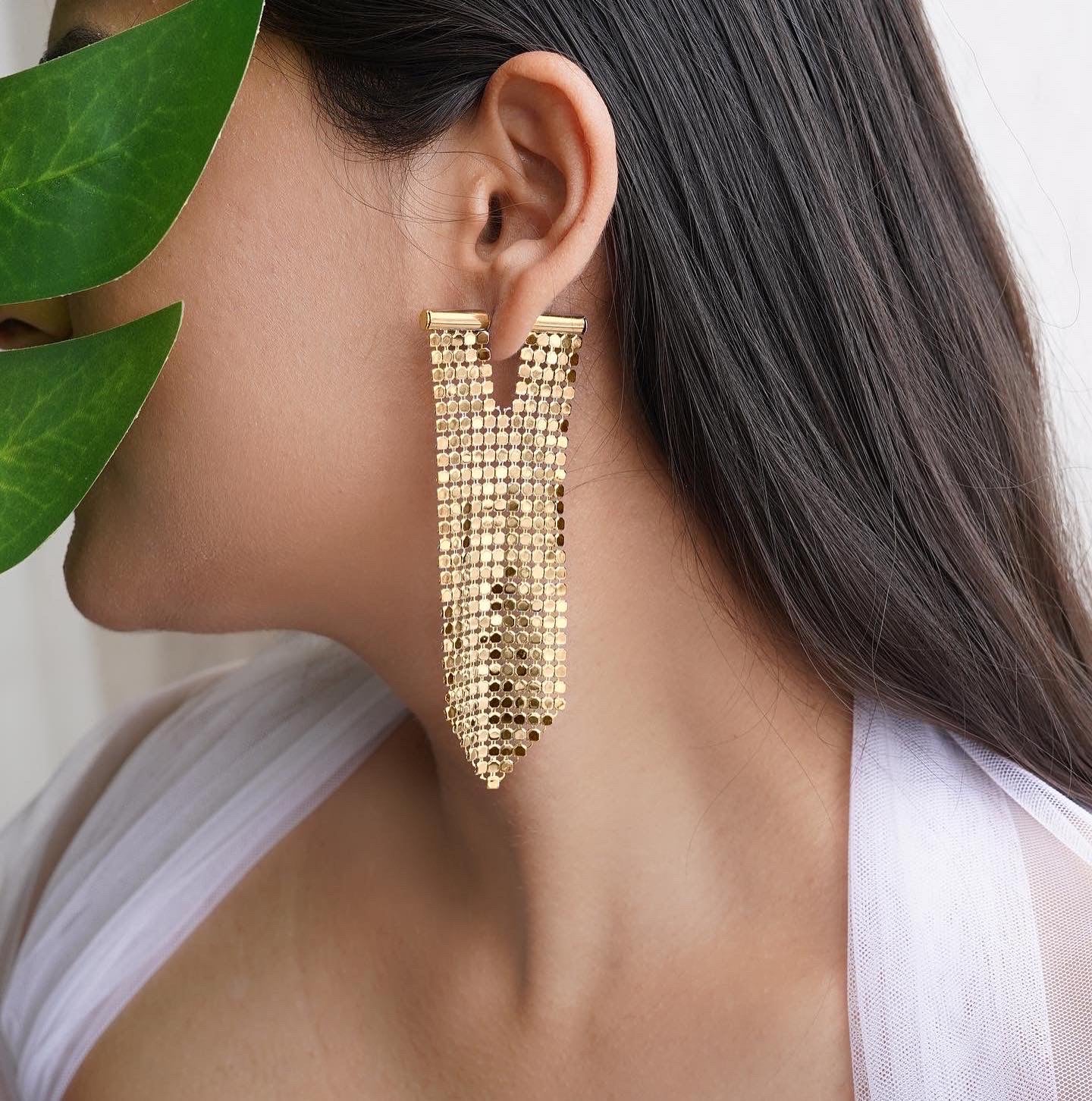 Gold party danglings