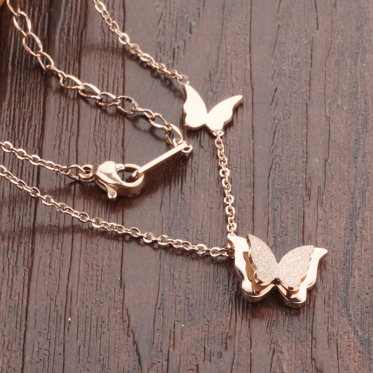 stylish and elegant butterfly necklace