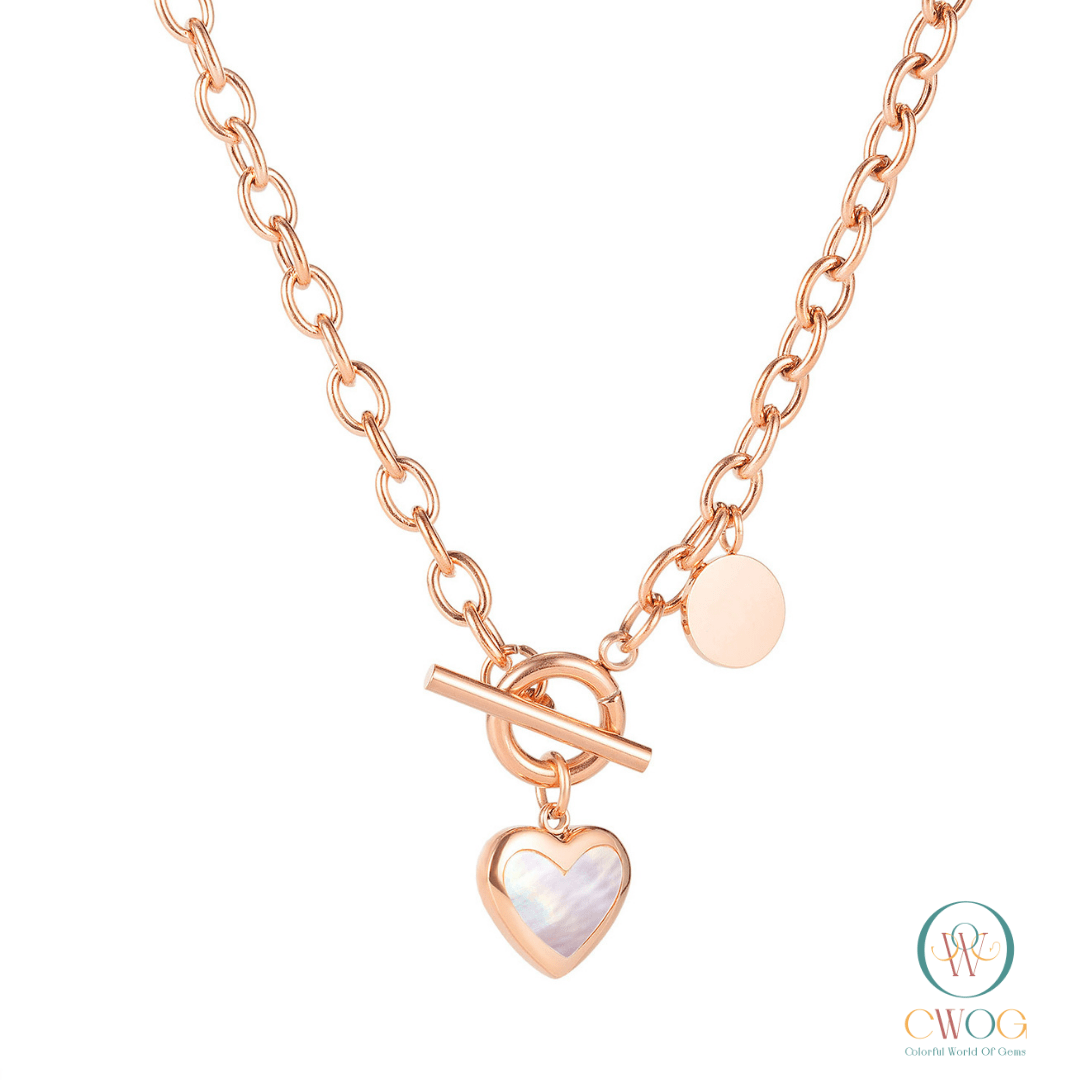 necklace with heart pendant