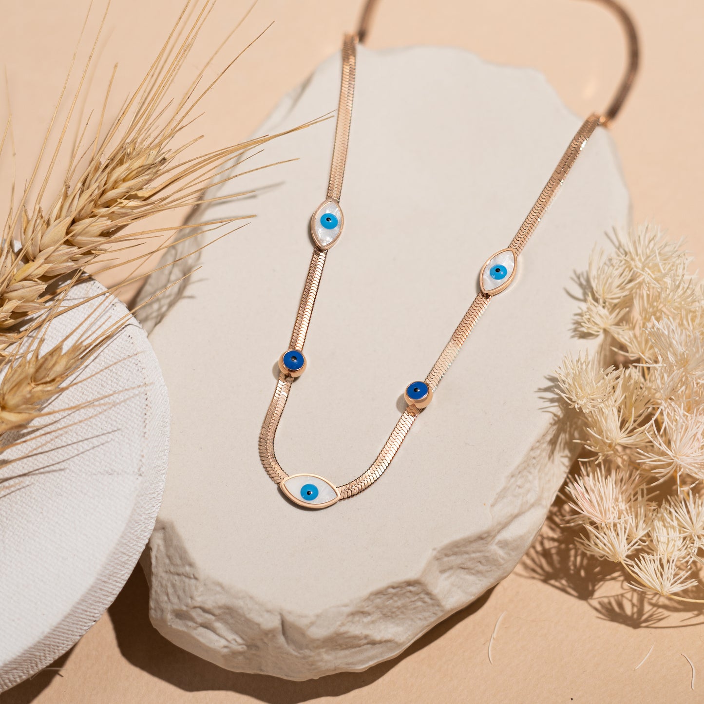 Evil Eye Snakechain Necklace