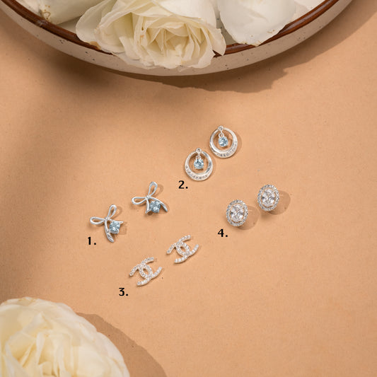 Silver Dainty Studs