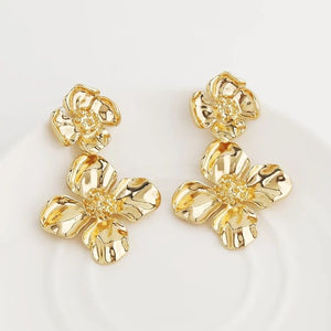 Gold Flower earrings