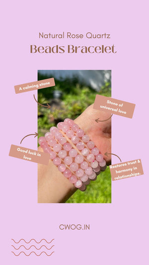 Rose Quartz Natural Stones Bracelet