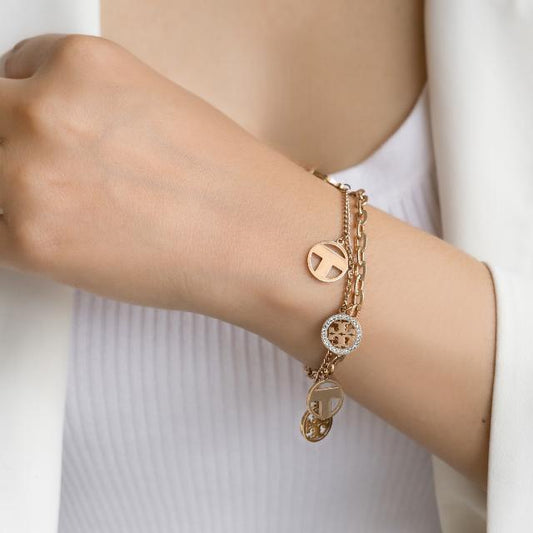T Charm bracelet
