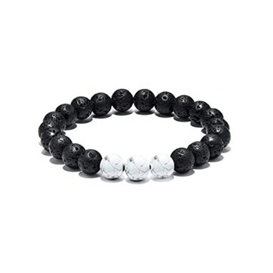 Howlite & Lava Bracelet