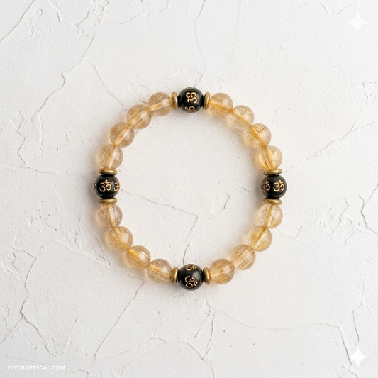 Divine Citrine Om Bracelet