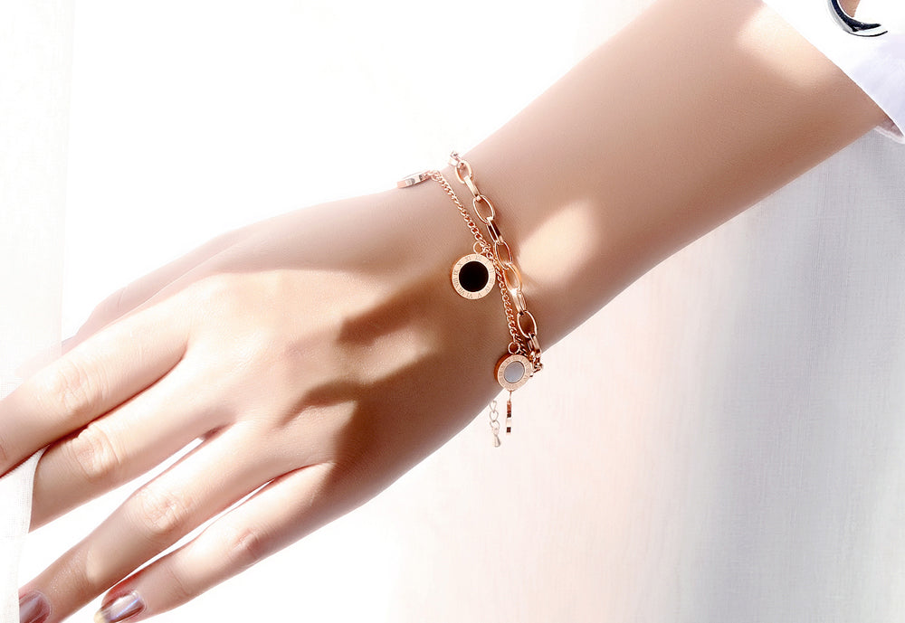 charm bracelet on beautiful hand