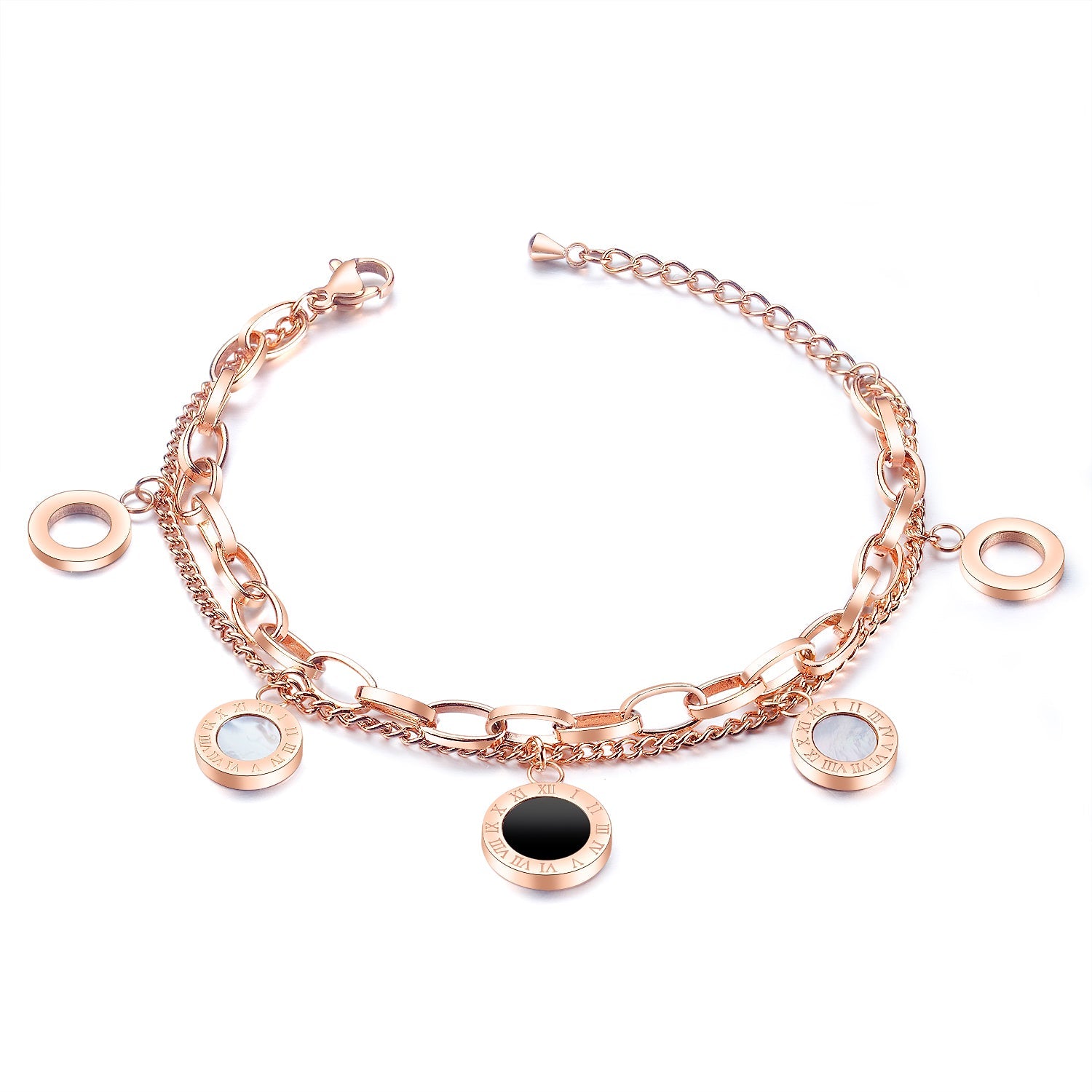 rosegold charm bracelet