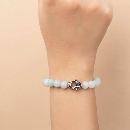 Aquamarine Natural Stones Bracelet