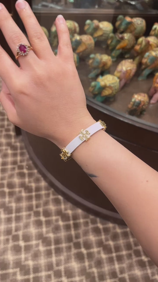 Eleanor White T Bracelet