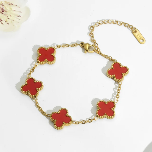 Red clover bracelet