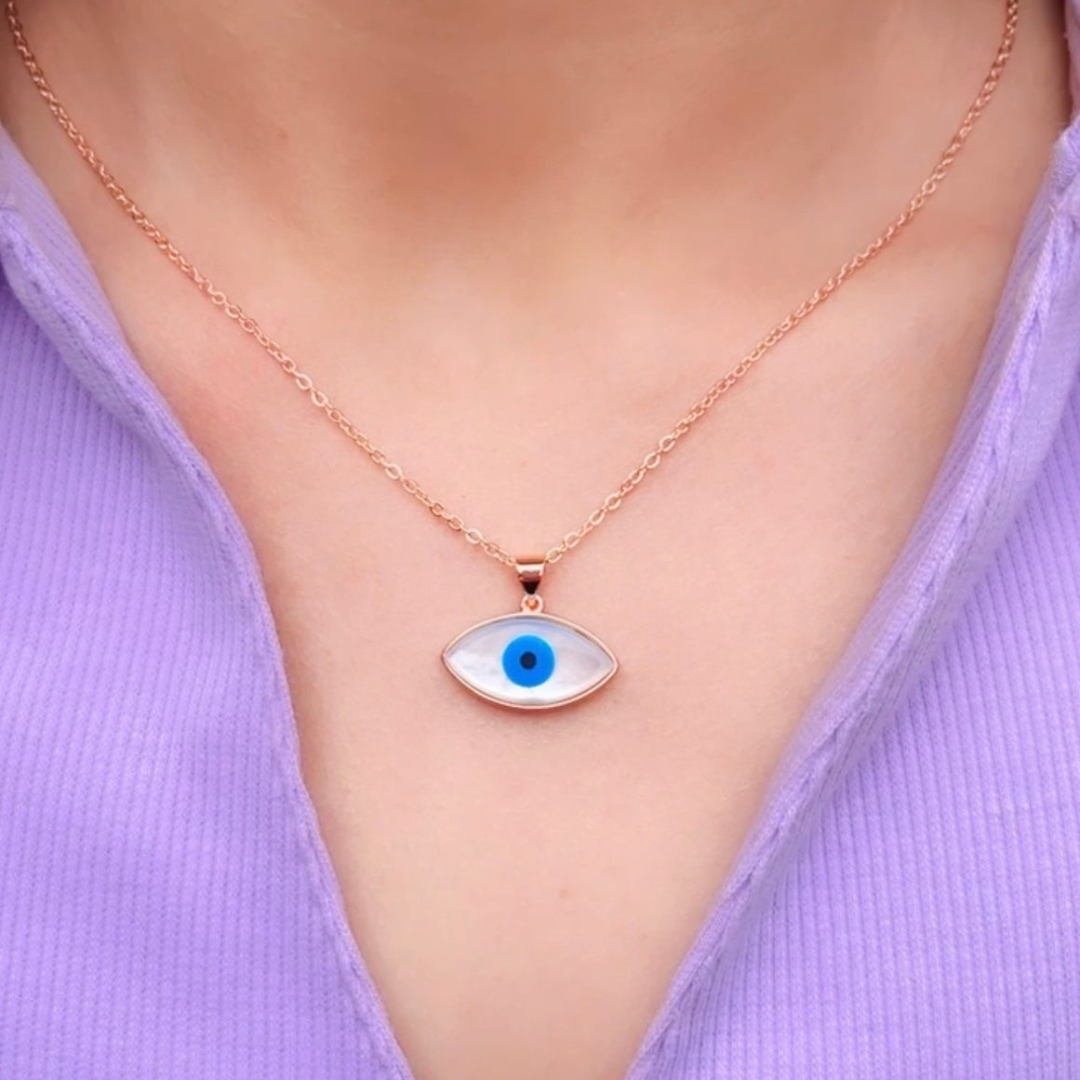Enamel Eye Necklace