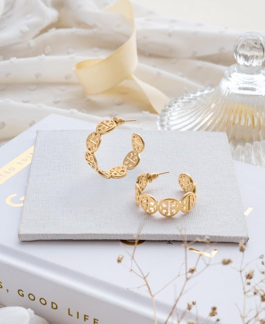 Gold Rosie Hoops