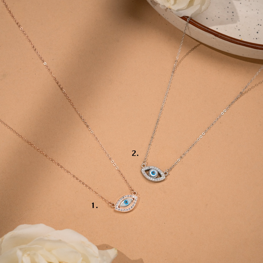 Silver Evil-Eye Necklaces