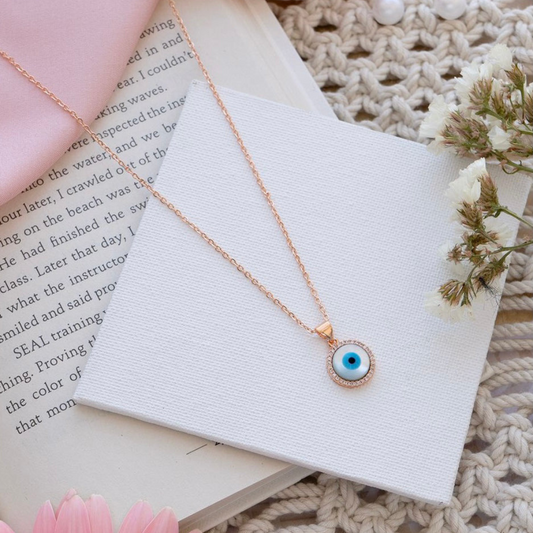 Round Evil Eye Necklace