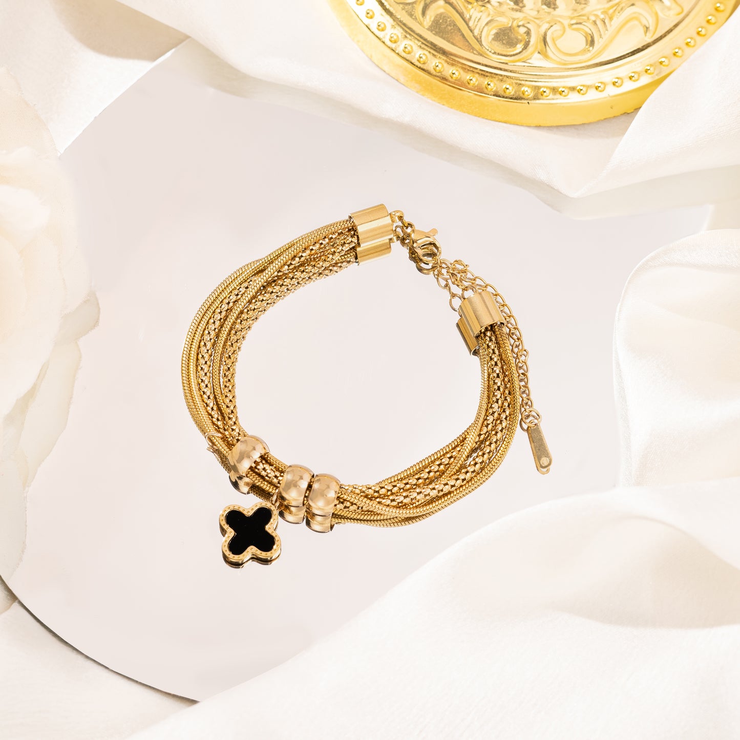 Gold Greta Charm Bracelet