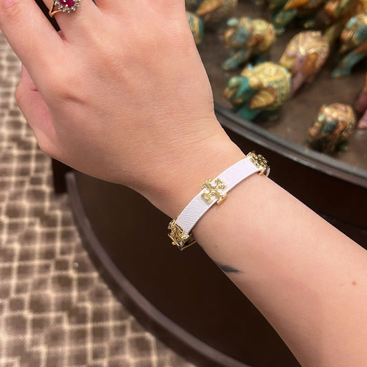 Eleanor White T Bracelet