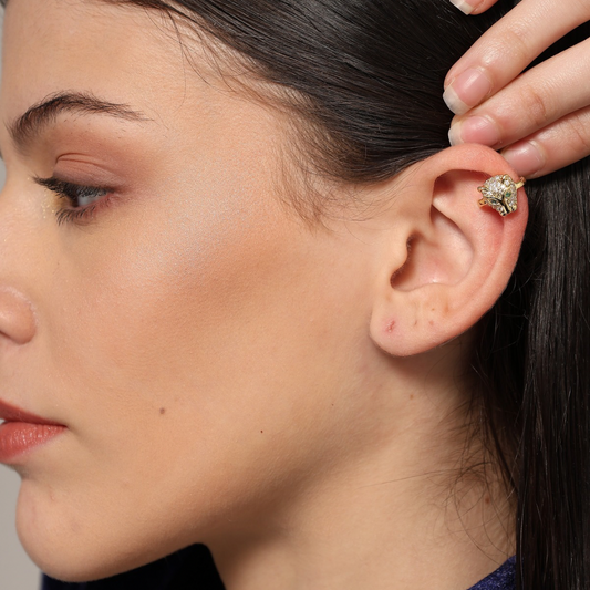 Panther Gold Ear Cuff