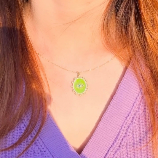 Oval Eye Necklace