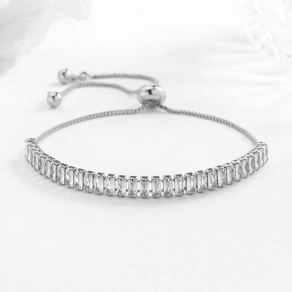 Silver Zirconia Tennis Bracelet