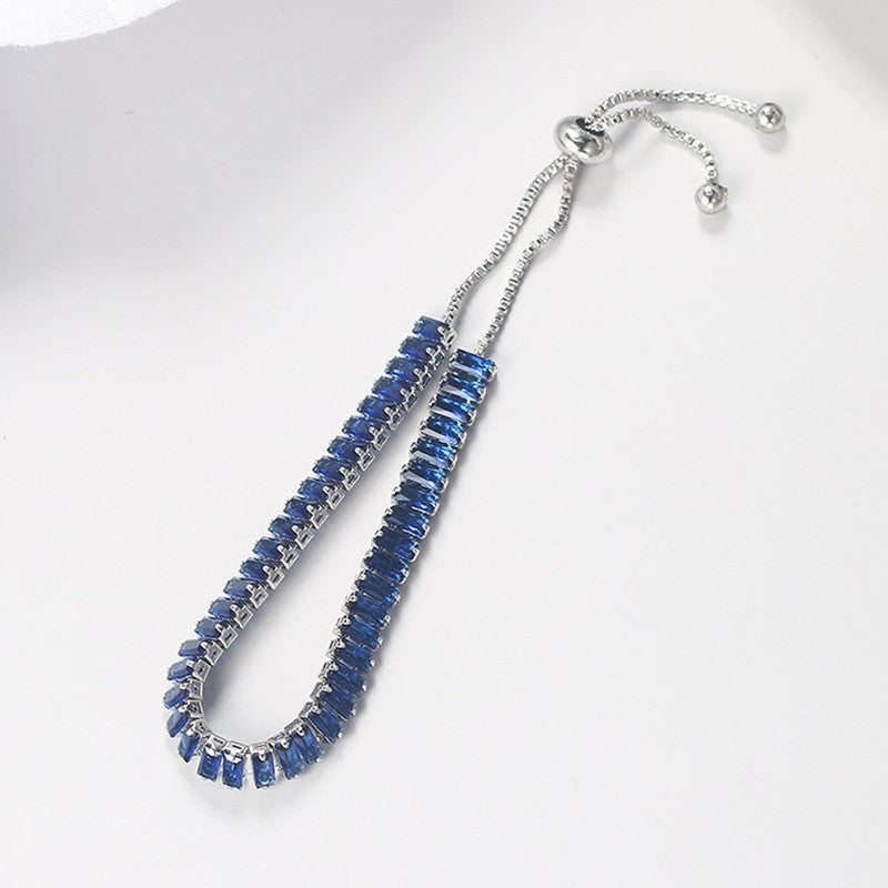 Blue Zirconia Tennis Bracelet