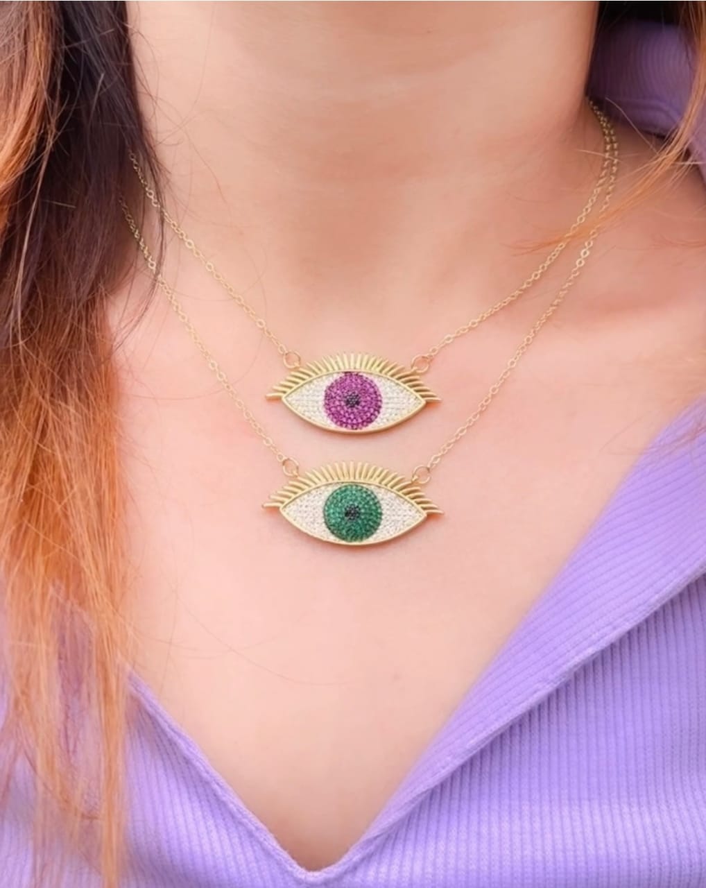 Colorful Eye Necklace