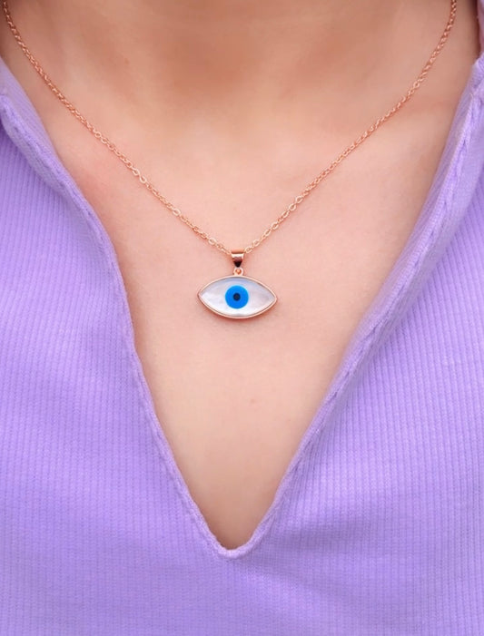 Enamel Eye Necklace