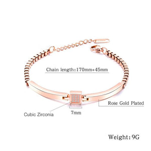 details of zircon bracelet
