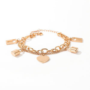 gold charm bracelet