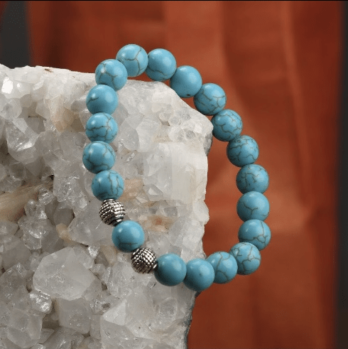 Red Coral Gemstones Cluster Bracelet Blue Turquoise Stone  Etsy  Cluster  bracelets Blue bracelet Handmade bracelets