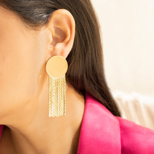 Classy Gold Toned Party Earrings
