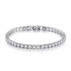 Silver tennis bracelet