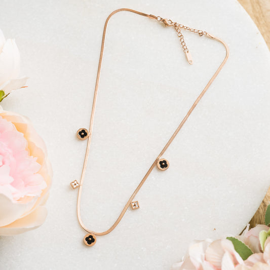 Clover charm necklace