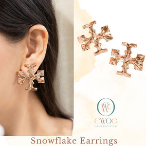 Snowflake earrings