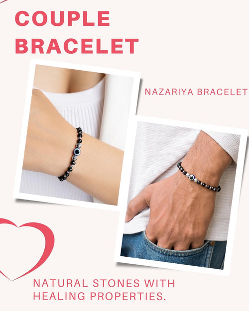 Nazariya bracelet and anklet combo in 92.5 sterling silver -